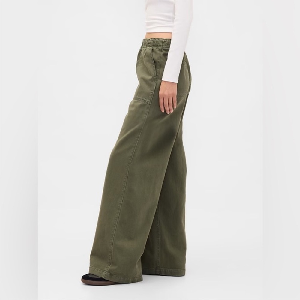 NWT! GAP Olive Green Mid Rise Easy Baggy Pants - Multiple #844495 🩷 - Picture 3 of 14